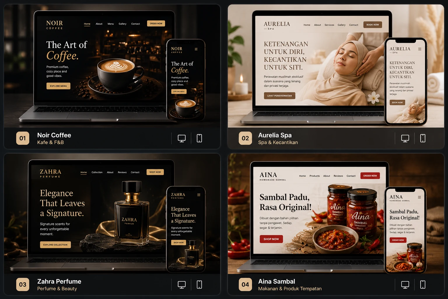 Contoh website SME